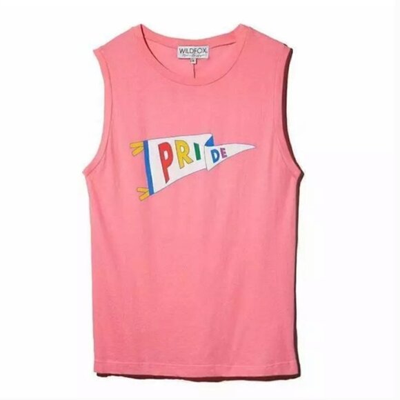 Wildfox Couture Pride Flag Muscle Tank NWT - Picture 4 of 4